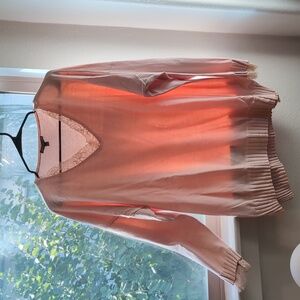 Long pink/peach woman's top